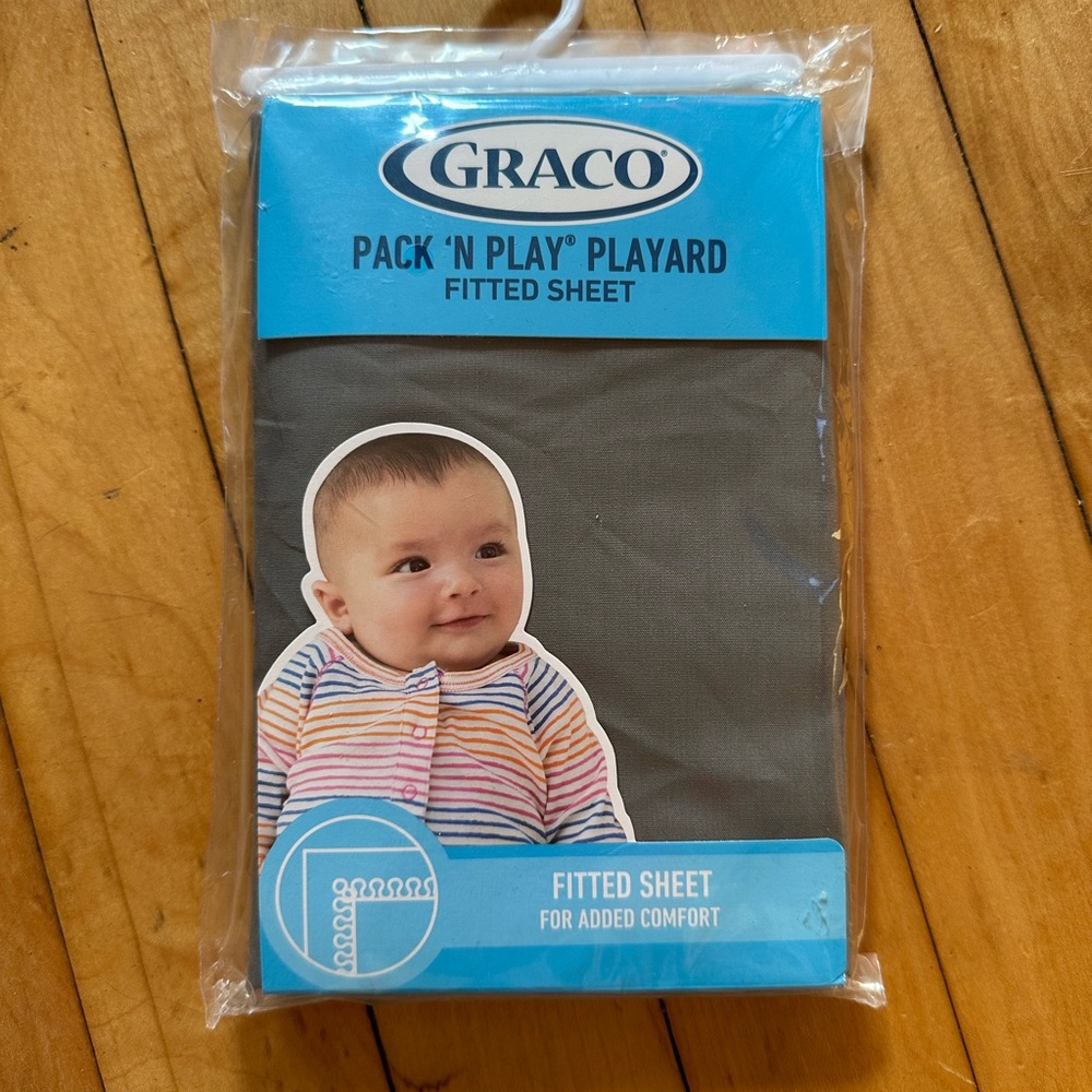 Graco Gray Fitted Playard Sheet